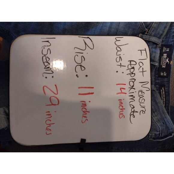 Hollister size 7 7R Curvy High Rise Super Skinny Jeans Destroyed - Picture 6 of 6